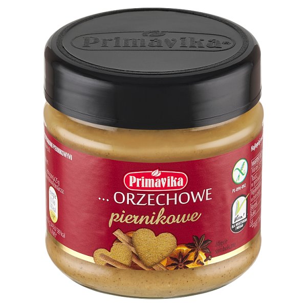 Primavika Pasta z prażonych orzeszków arachidowych z przyprawami piernikowymi 185 g