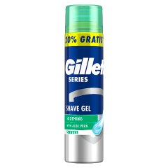 Gillette Series Kojący żel do golenia z aloesem, 240 ml
