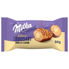 Milka Choco Croissant Rogalik z ciasta francuskiego z nadzieniem o smaku waniliowym 50 g