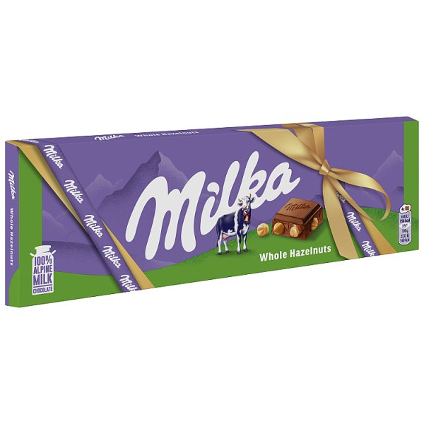 Milka Czekolada mleczna z całymi orzechami laskowymi 250 g