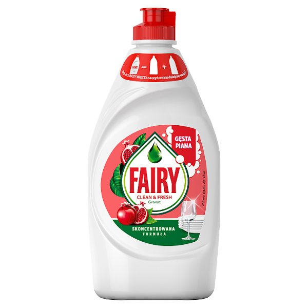 Fairy Clean &amp; Fresh Granat z wiciokrzewem Płyn do mycia naczyń 450ML