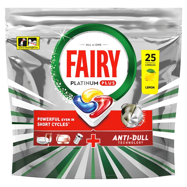 Fairy Platinum Plus Tabletki Do Zmywarki, Cytryna,  25