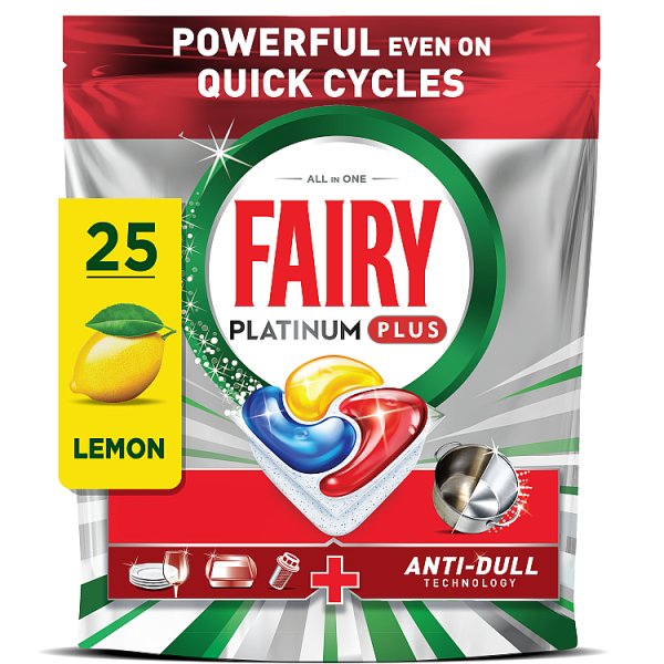 Fairy Platinum Plus Tabletki Do Zmywarki, Cytryna,  25