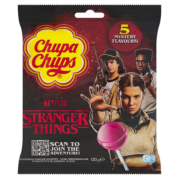 Chupa Chups Stranger Things Lizaki wielosmakowe 120 g (10 sztuk)