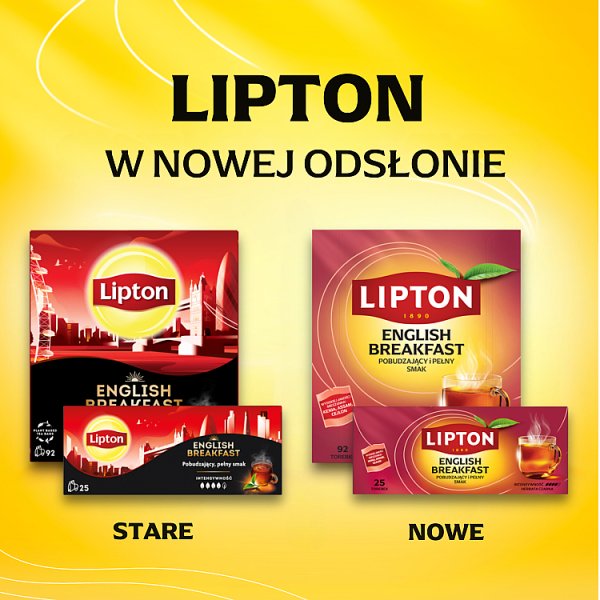 Lipton English Breakfast Herbata czarna 100 g (50 torebek)