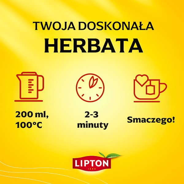 Lipton English Breakfast Herbata czarna 100 g (50 torebek)