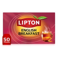 Lipton English Breakfast Herbata czarna 100 g (50 torebek)