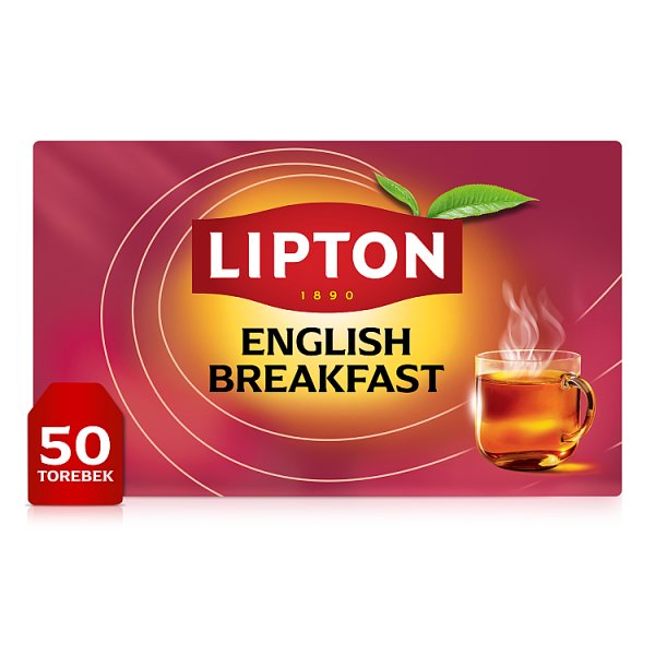 Lipton English Breakfast Herbata czarna 100 g (50 torebek)