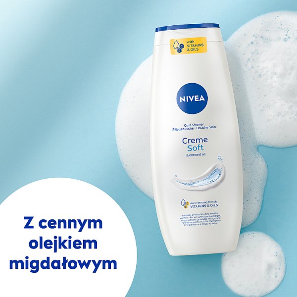 Nivea Creme Soft Kremowy żel pod prysznic 500 ml