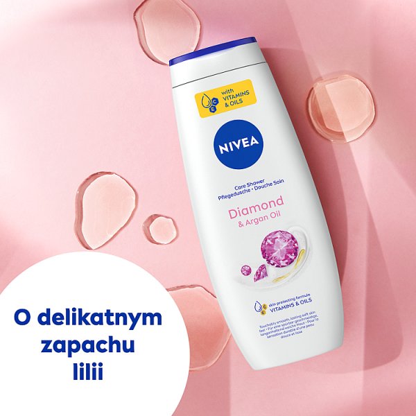Nivea Diamond &amp; Argan Oil Żel Pod Prysznic 500 ml