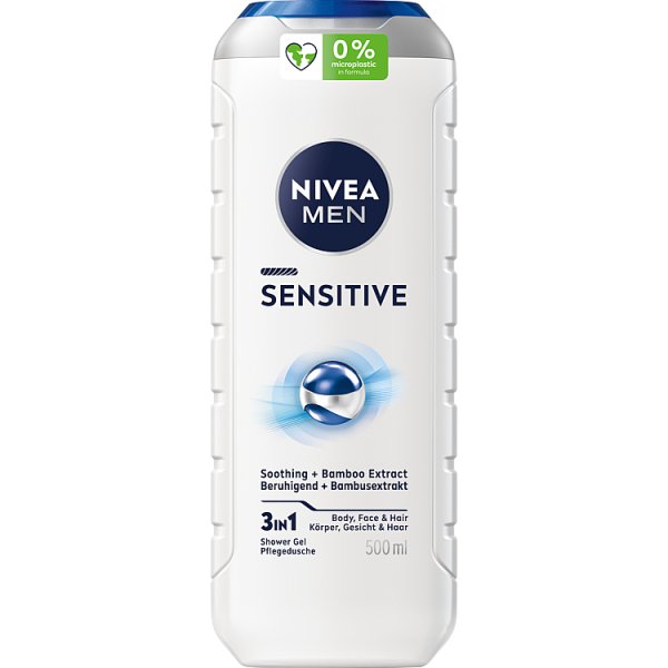 Nivea MEN Sensitive Łagodzący Żel pod prysznic dla mężczyzn o skórze wrażliwej 500 ml