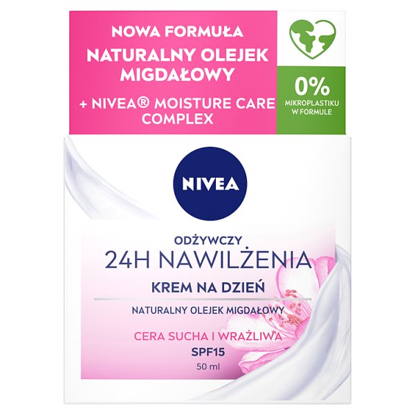 Nivea 24h Nawilżenia Odżywczy krem na dzień cera sucha i wrażliwa 50 ml