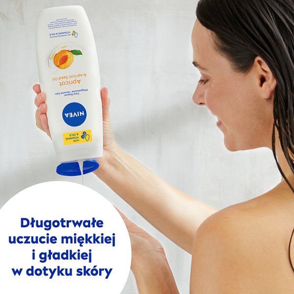 Nivea Apricot &amp; Apricot Seed Oil Kremowy żel pod prysznic 500 ml