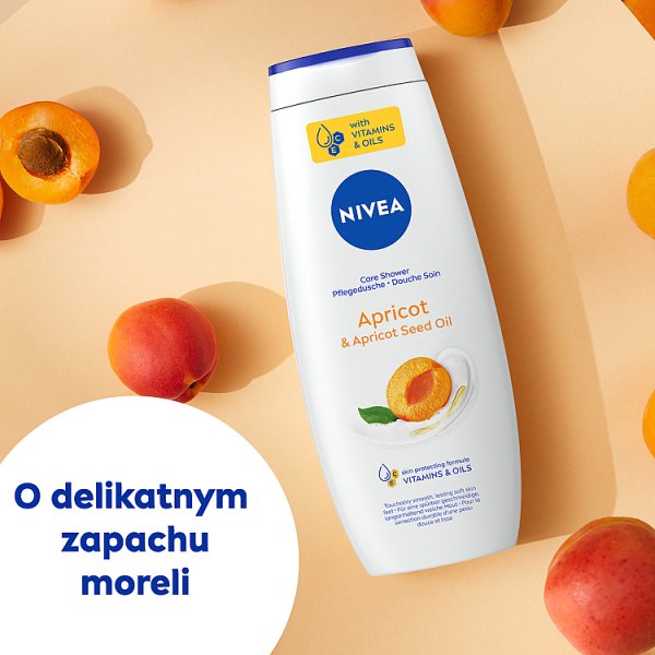 Nivea Apricot &amp; Apricot Seed Oil Kremowy żel pod prysznic 500 ml