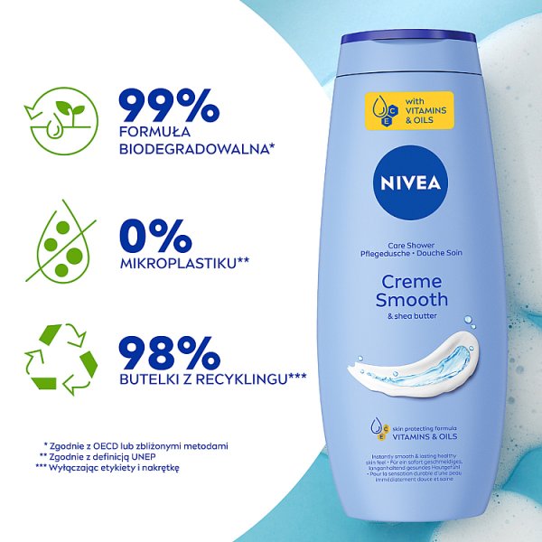 Nivea Creme Smooth Kremowy żel pod prysznic 500 ml