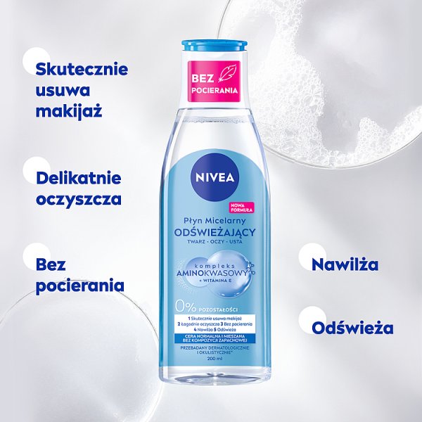 Nivea Płyn Micelarny Nivea Odświeżający dla cery normalnej i mieszanej 200 ml