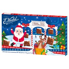 E.Wedel Kalendarz Adwentowy Pralinki z czekolady mlecznej nadziewane 196 g