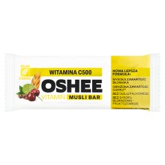 Oshee Suplement diety baton zbożowy o smaku limonki z dodatkiem wiśni liofilizowanych 40 g