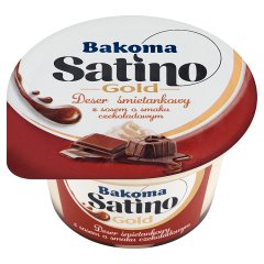 Bakoma Satino Gold Deser śmietankowy z sosem o smaku czekoladowym 135 g