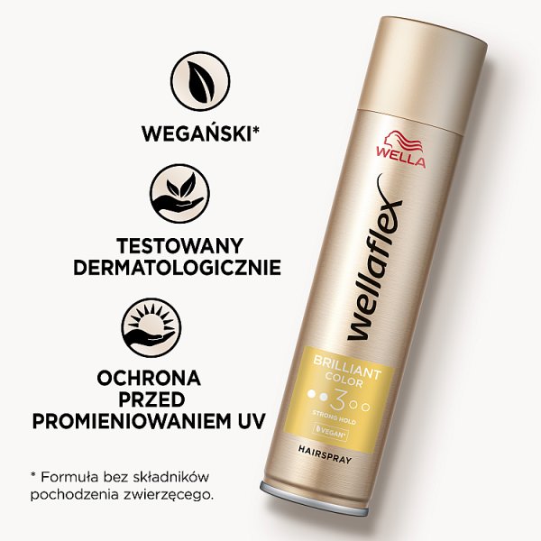 Wella Wellaflex Brilliant Color Strong Hold Lakier do włosów 250 ml
