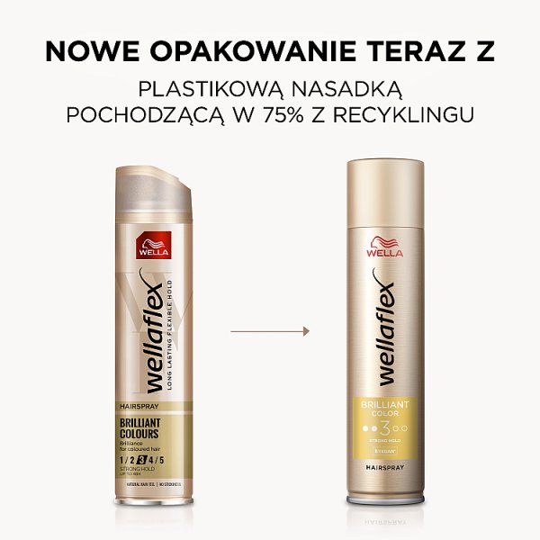 Wella Wellaflex Brilliant Color Strong Hold Lakier do włosów 250 ml