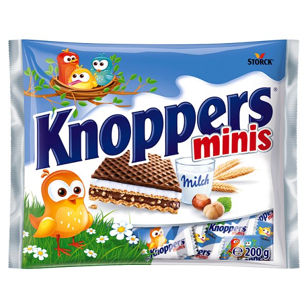 Knoppers Minis Wafelek nadziewany 200 g