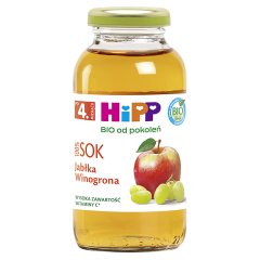 HiPP BIO Sok 100 % jabłka winogrona po 4. miesiącu 0,2 l