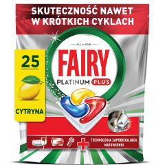 Fairy Platinum Plus Tabletki Do Zmywarki, Cytryna,  25