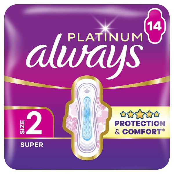 Always Platinum Podpaski Super (Rozmiar 2) 14 Sztuk