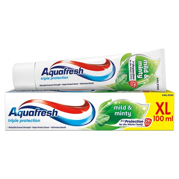 Aquafresh XL Triple Protection Mild &amp; Minty Pasta do zębów z fluorkiem 100 ml