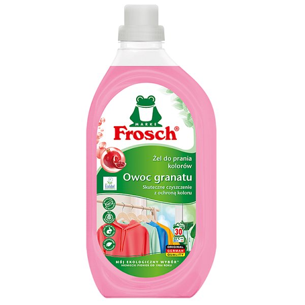 Frosch Żel do prania kolorów owoc granatu 1,5 l (30 prań)