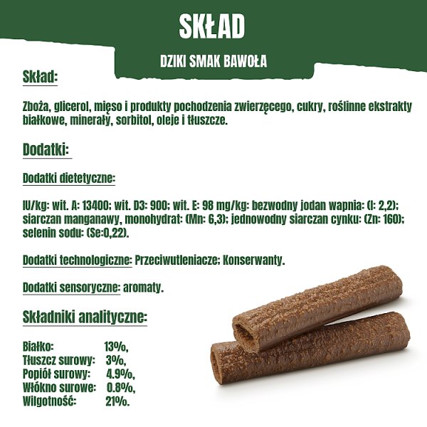 Purina AdVENTuROS Sticks Karma dla psów dziki smak bawoła 120 g