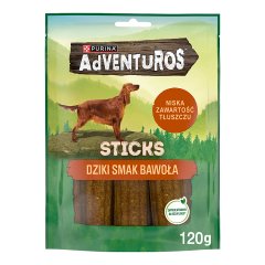 Purina AdVENTuROS Sticks Karma dla psów dziki smak bawoła 120 g