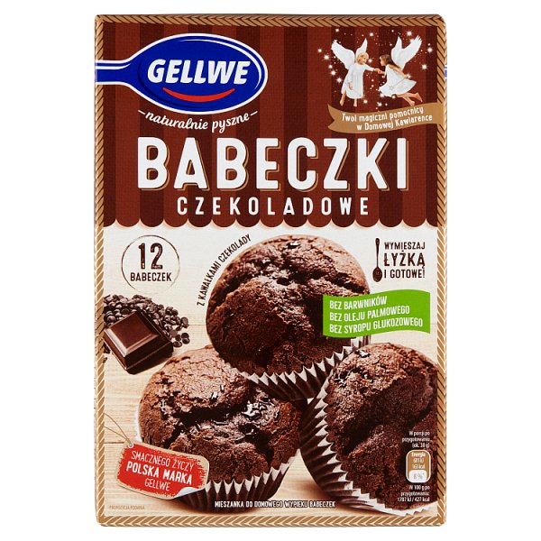 Gellwe Babeczki czekoladowe mieszanka do wypieku 300 g