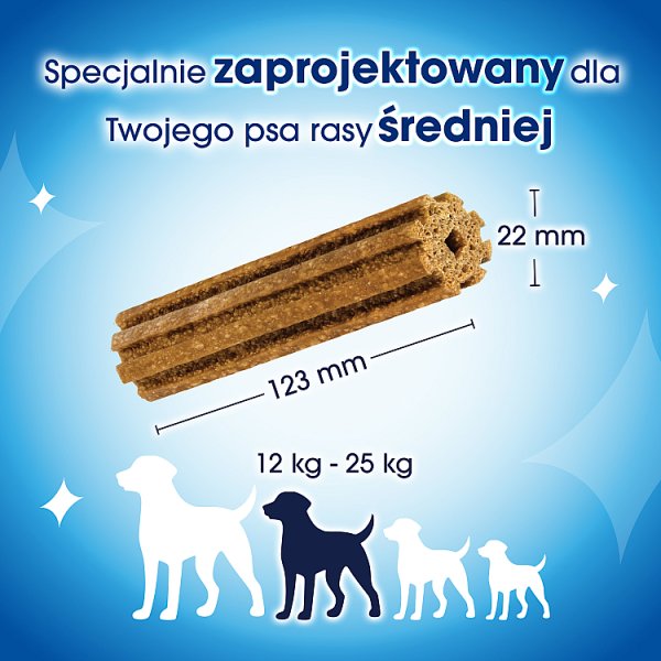 Dentalife Uzupełniająca karma dla dorosłych psów 12-25 kg 115 g (5 sztuk)