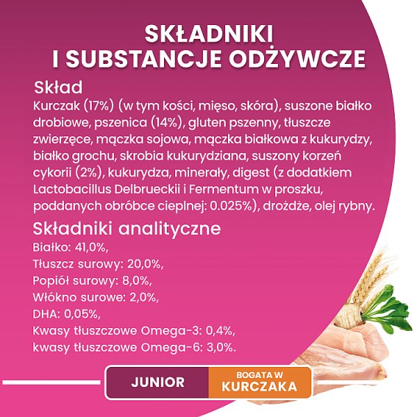 PURINA ONE Bifensis Junior Karma dla kociąt bogata w kurczaka 800 g