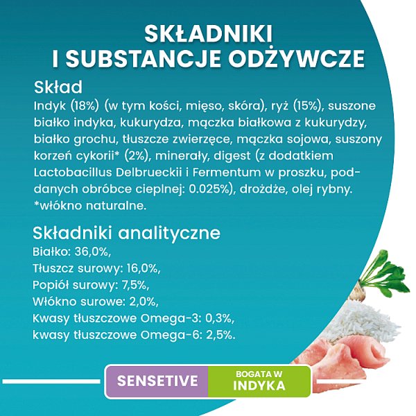 PURINA ONE Bifensis Sensitive Karma dla kotów bogata w indyka 800 g