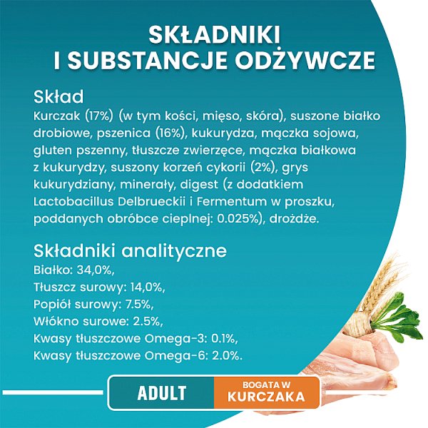 PURINA ONE Bifensis Adult Karma dla kotów bogata w kurczaka 800 g