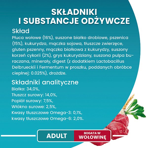 PURINA ONE Bifensis Adult Karma dla kotów bogata w wołowinę 800 g