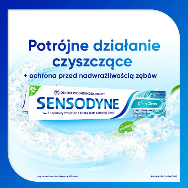 Sensodyne Deep Clean Pasta do zębów z fluorkiem 75 ml