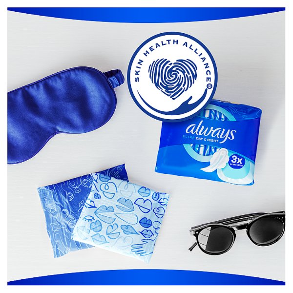 Always Ultra Day &amp; Night (R3) Ze Skrzydełkami Podpaski  Sztuk