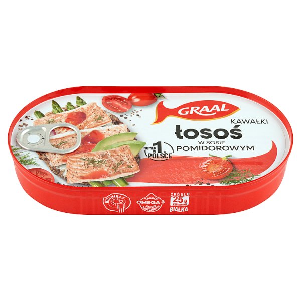 Graal Łosoś w sosie pomidorowym kawałki 170 g