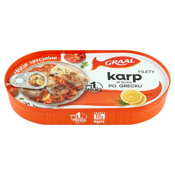Graal Karp po grecku w sosie pomidorowym filety 170 g