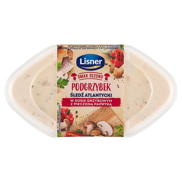 Lisner Smak Sezonu Śledź atlantycki w sosie grzybowym z pieczoną papryką 280 g