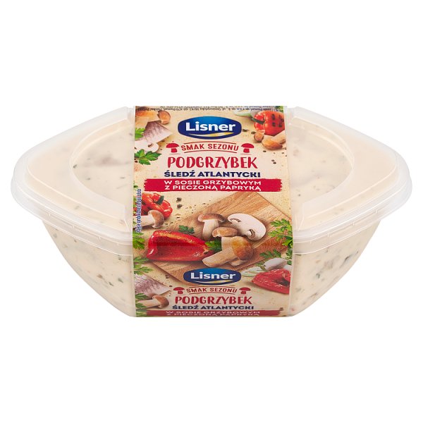 Lisner Smak Sezonu Śledź atlantycki w sosie grzybowym z pieczoną papryką 280 g