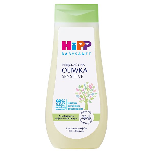 HiPP Babysanft Sensitive Oliwka pielęgnacyjna 200 ml