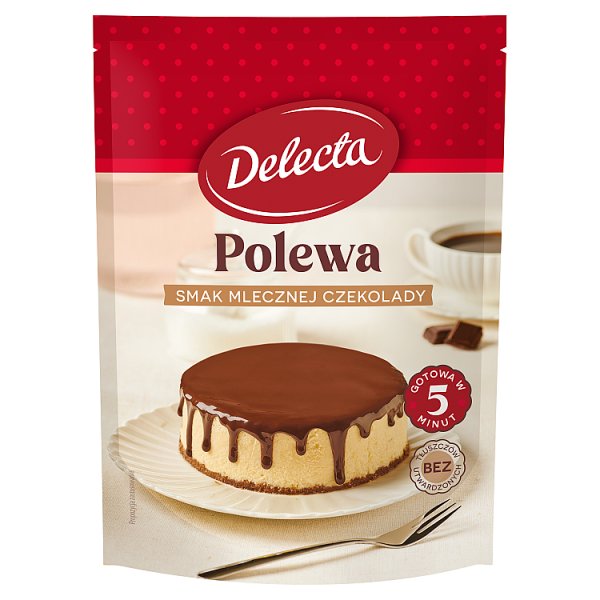 Delecta Polewa smak mlecznej czekolady 100 g