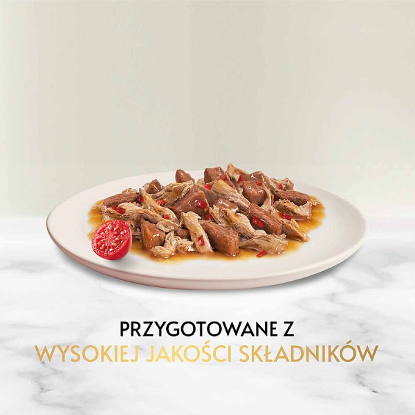 Gourmet Gold Karma dla kotów casserole z wołowiną i kurczakiem w sosie z pomidorami 85 g