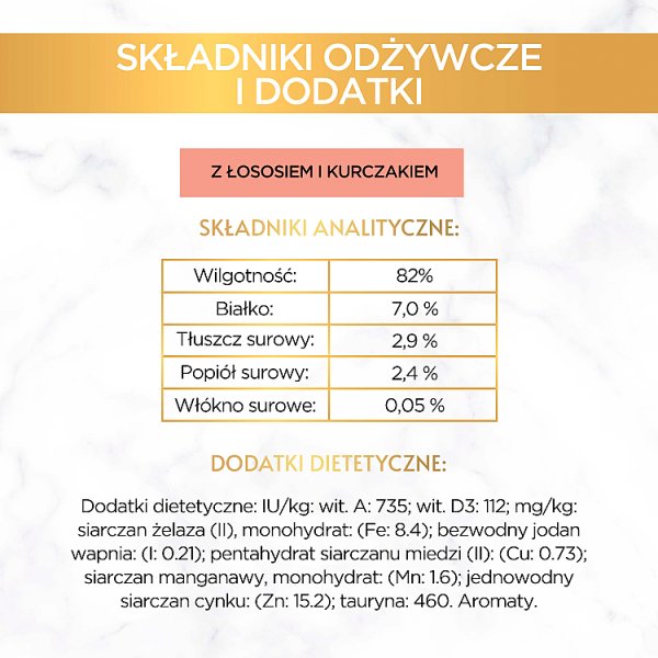 Gourmet Gold Karma dla kotów łosoś i kurczak w sosie z pomidorami 85 g