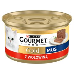 Gourmet Gold Karma dla kotów mus z wołowiną 85 g